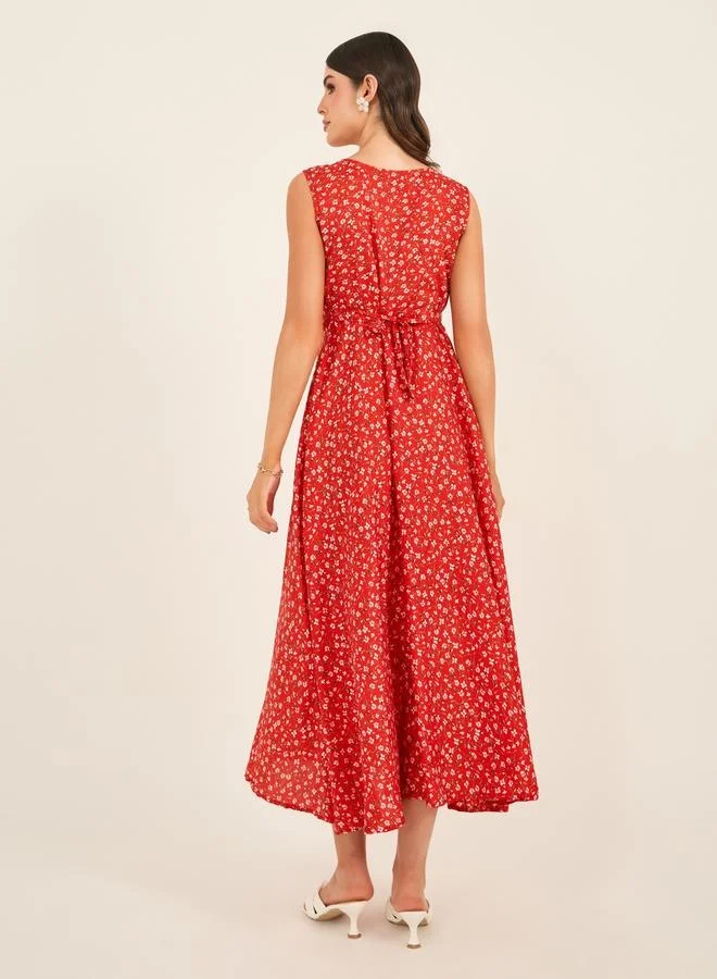 Styli Floral Midi Dress