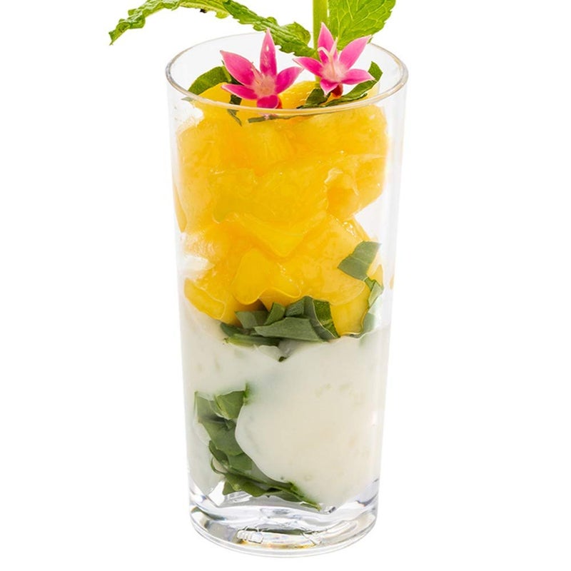 Restaurantware Restaurantware 2 Ounce Shot Glasses 100 Round Incline Cups  With Clear Finish Disposable Plastic Shot Glasses For Serving Samples At Wedding Banquets And Catered Events 