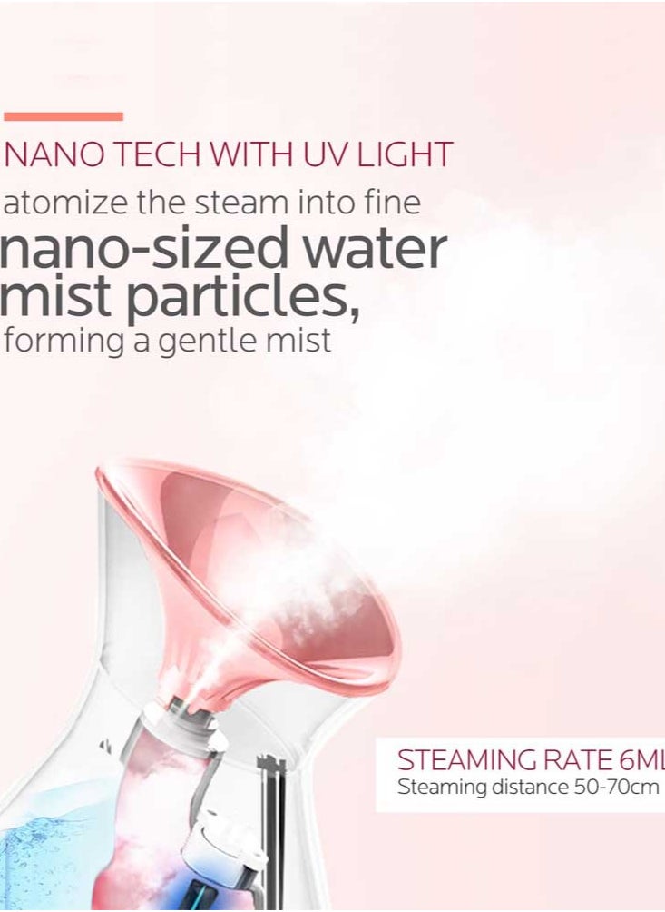 Facial Steamer Nano Ionic, Face Steamer Deep Cleaning Unclogs Pores - Humidifier Hot Mist Home Sauna Spa - https://f.nooncdn.com/p/pzsku/Z33475ADAB315CCC6D96FZ/45/_/1719909499/dbd9da7b-0ba2-42e3-85d8-f9b2c8d4da5d.jpg?format=jpg&width=original