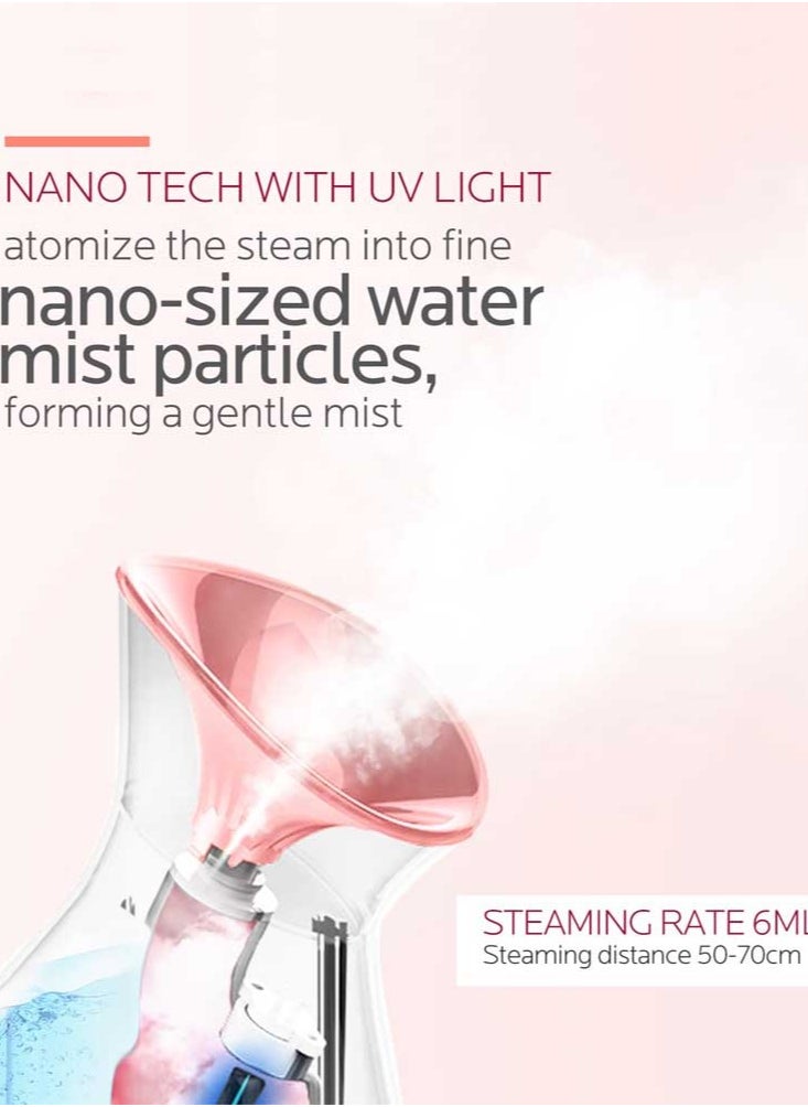 Joshberg Facial Steamer Nano Ionic, Face Steamer Deep Cleaning Unclogs Pores - Humidifier Hot Mist Home Sauna Spa  - Image 2