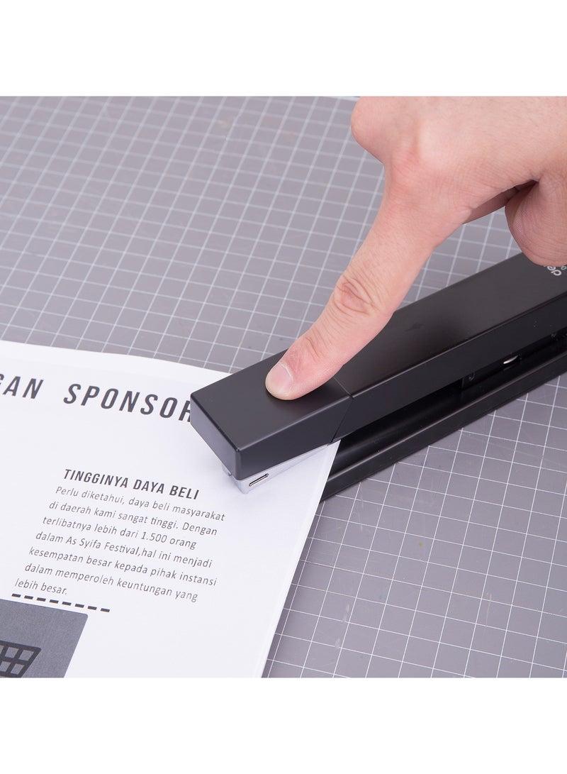 Deli E0424 Stapler 1 piece, 25 Sheets Capacity Compatible with 24/6 and 26/6 Staples Black – For Daily Office Use - Image 5