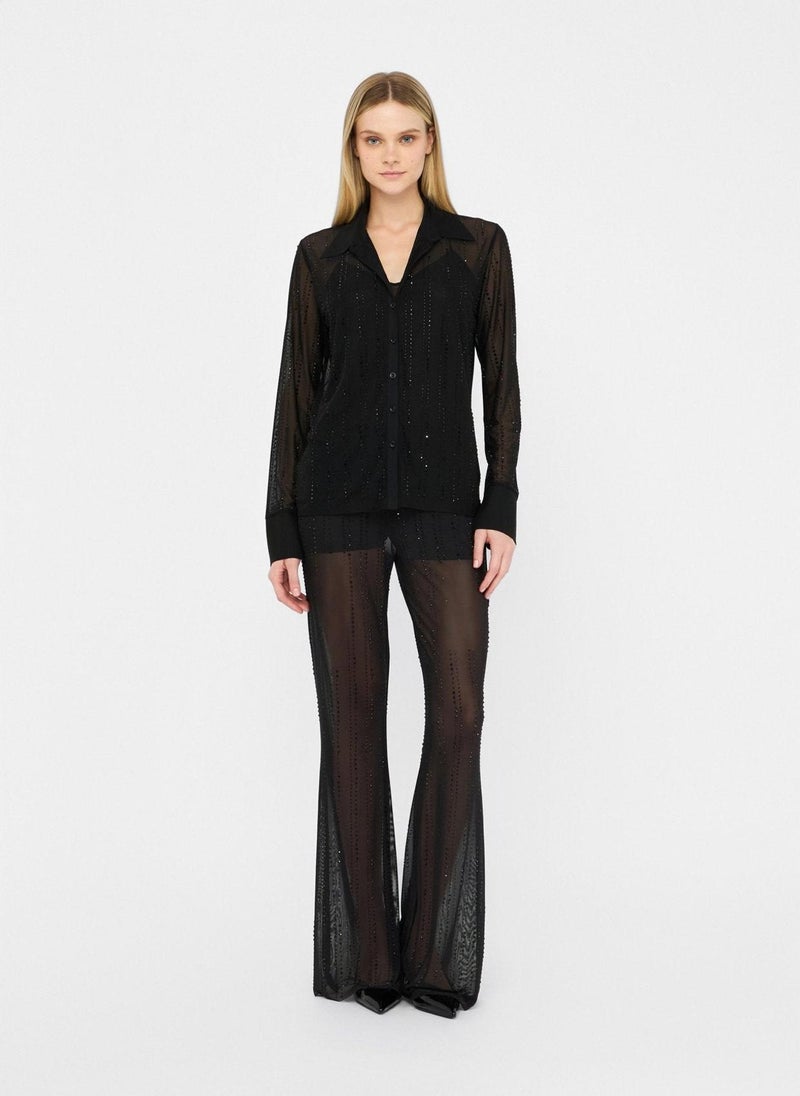 Liu Jo Tulle shirt with gemstones - Image 5