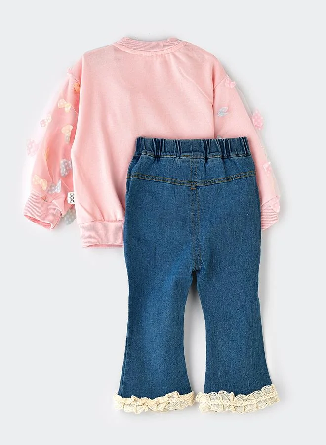 babyqlo Sweet My Melody Pink Sweatshirt 2 piece Set for Girls