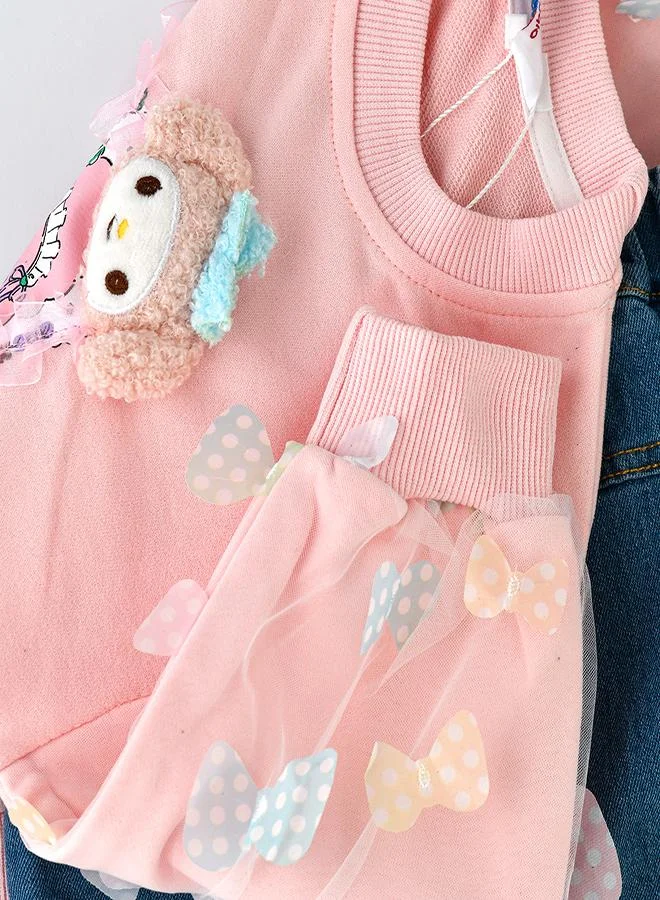 babyqlo Sweet My Melody Pink Sweatshirt 2 piece Set for Girls