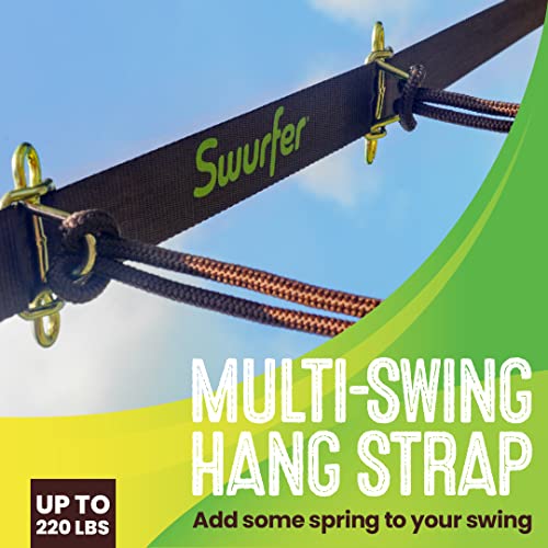 Swurfer Skyline Tree Swing Hanging Kit – Heavy Duty, Weather Resistant, Swing Line to Hang Multiple Swings, Span Up to 40 Feet, Includes 4 Adjustable Locking Anchors & Carabiners, Easy Installation - Image 2