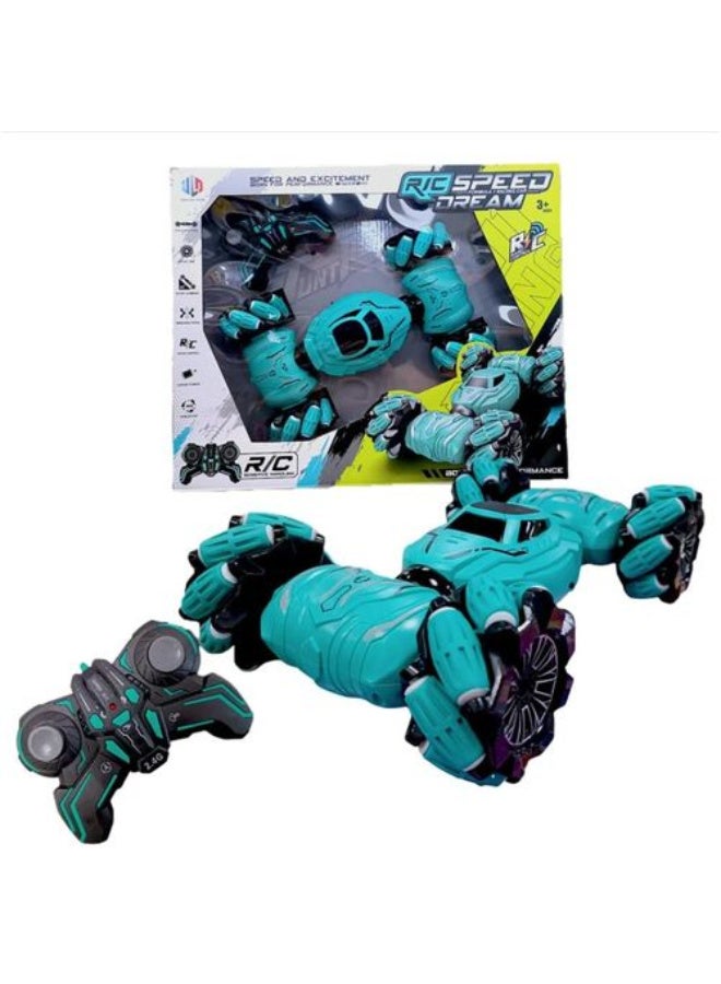 سيارة تحكم عن بعد للأطفال تحكم ريموت كنترول وساعه يد ، قابلة للتحول، تصميم رياضي،360درجة ، متعدد الالوان - Image 2