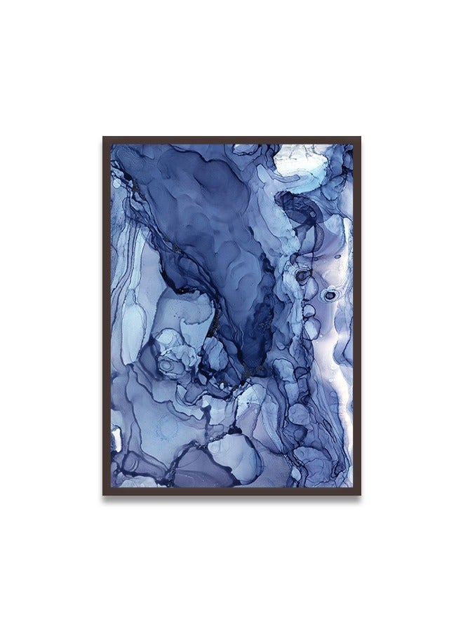 Marktna Canvas Wall Art For Wall Decoration Abstract Design With A Hollow Brown Frame Size 120x80cm One Piece - Image 2