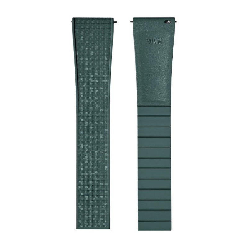 Bluejw CTSizable Mosaic Pattern Fluoroelastomer Watch Band – Replace the Watch Strap for 18mm 19mm 20mm 21mm 22mm Universal Luxury Watches - Image 1
