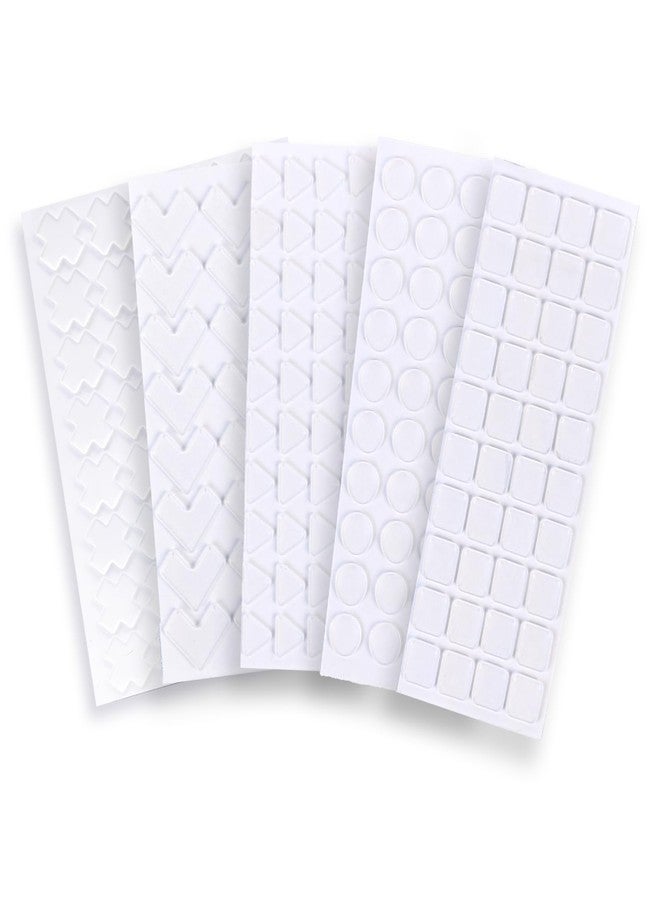 BLEWAY Bump Dots for Visually Impaired Combo Pack(5 Exclusive Tactile Shapes) - Low Vision Aids Braille Stickers Raised Tactile Dots for Elderly, Blind (Clear) - Image 2