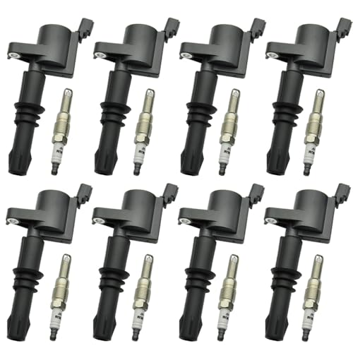 CNPAPC Set of 8 FD508 Ignition Coil Pack and SP515 Platinum Spark Plug Compatible with 20052008 Ford Expedition Explorer Mustang Mark LT Navigator Mountaineer F150 F250 F350 F450 F550 54L 46L DG511 - Image 1