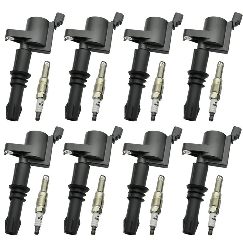 CNPAPC Set of 8 FD508 Ignition Coil Pack and SP515 Platinum Spark Plug Compatible with 20052008 Ford Expedition Explorer Mustang Mark LT Navigator Mountaineer F150 F250 F350 F450 F550 54L 46L DG511 - Image 2