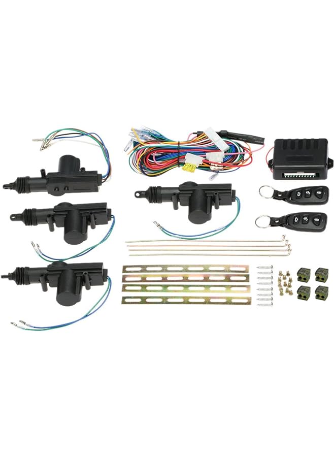 الكبريت قفل باب السيارة العالمي، نظام دخول بدون مفتاح، طقم قفل مركزي للتحكم عن بعد مع زر تحرير صندوق السيارة - Image 1