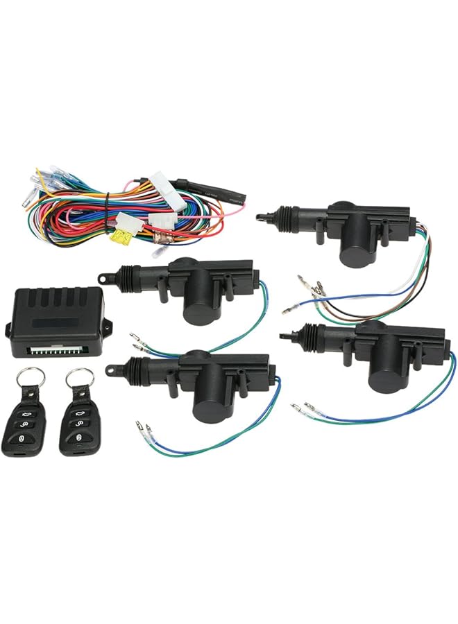 الكبريت قفل باب السيارة العالمي، نظام دخول بدون مفتاح، طقم قفل مركزي للتحكم عن بعد مع زر تحرير صندوق السيارة - Image 3