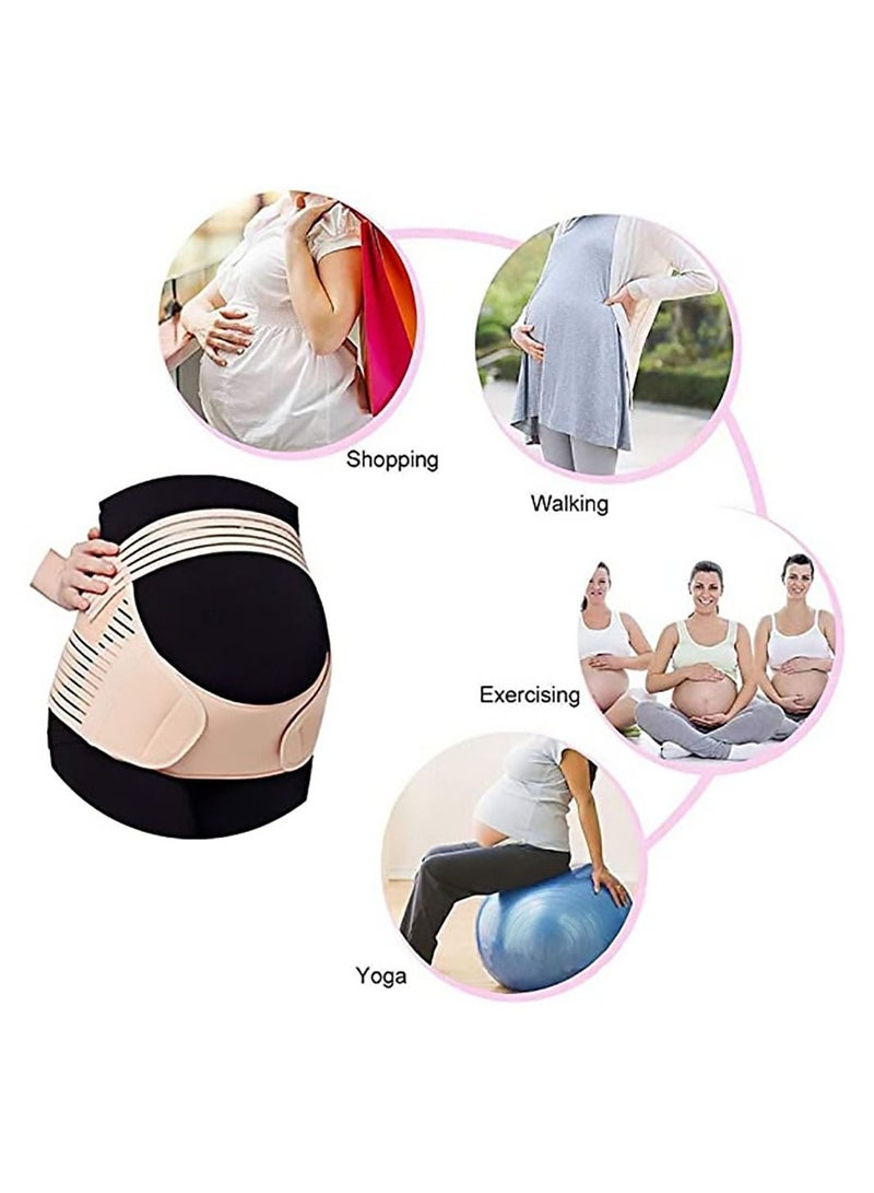 Maternity Belt, Pregnancy Support Abdomen Waist Back Pelvic Band, AdjustableBreathable Belly For Comfortable Brace Best Gift for Pregnant Women (L) - Image 4