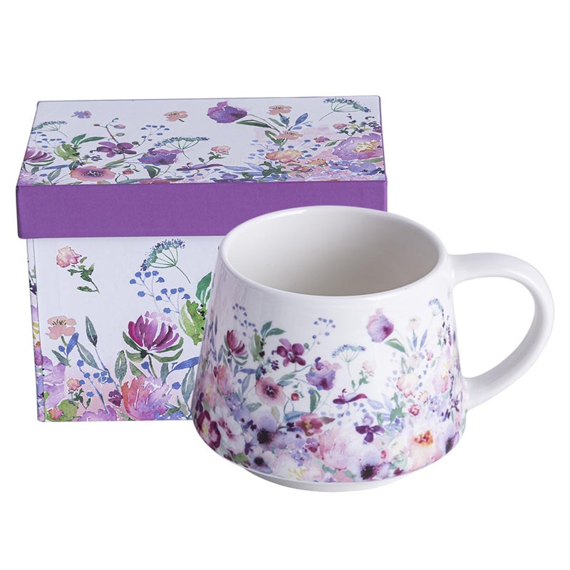 Topadorn Ceramic Travel Mug Porcelain Coffee Cups With Handle and Gift Box 12 oz - Image 1