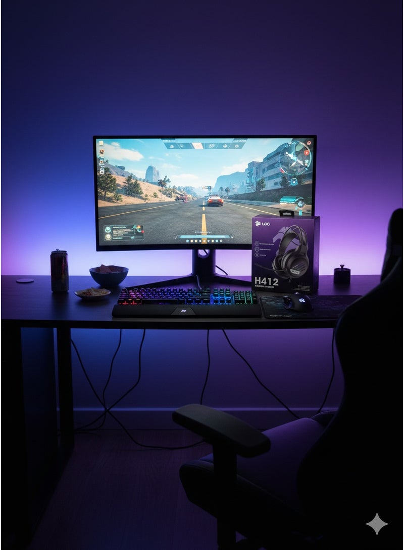 LOG H412 Wired Gaming Headset for PC & PS5 & PS4, Xbox, Nintendo Switch - Image 4