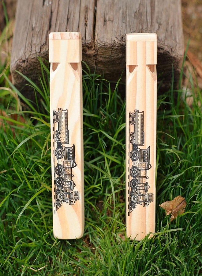 Fartime لعبة فارتايم الموسيقية للأطفال على شكل صفارة قطار خشبية (4 نغمات) - 5 قطع - Image 3