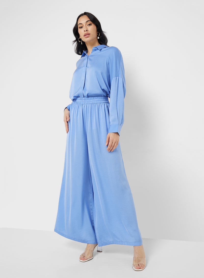 French Connection Damasco Air Flo Poly Wide Trsr - Image 4