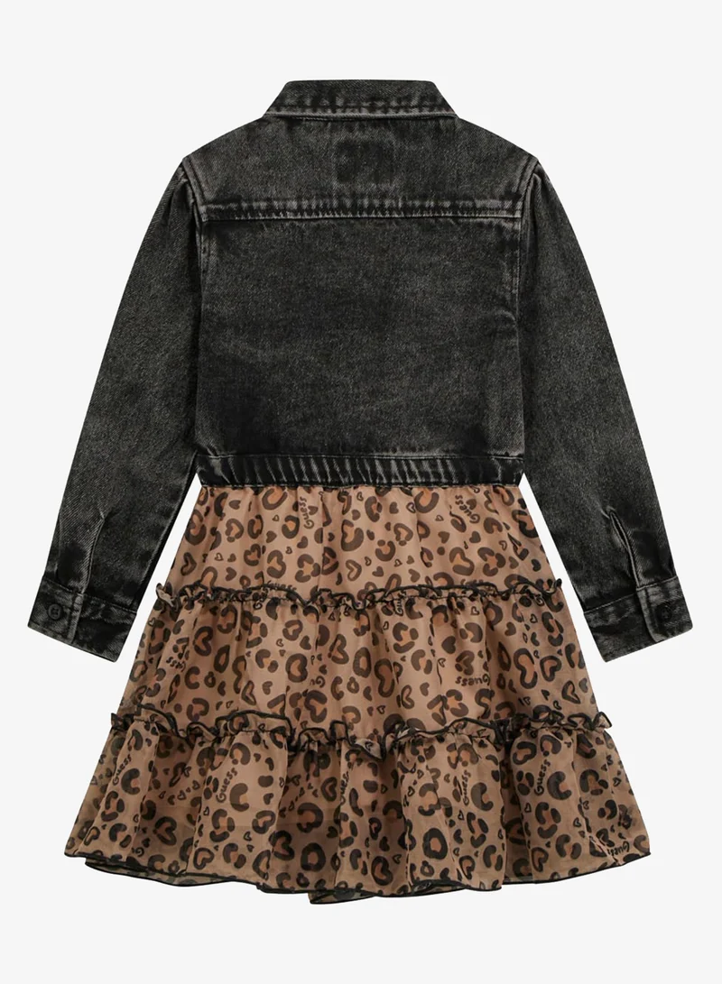 GUESS Kids Flounced Skirt Dress