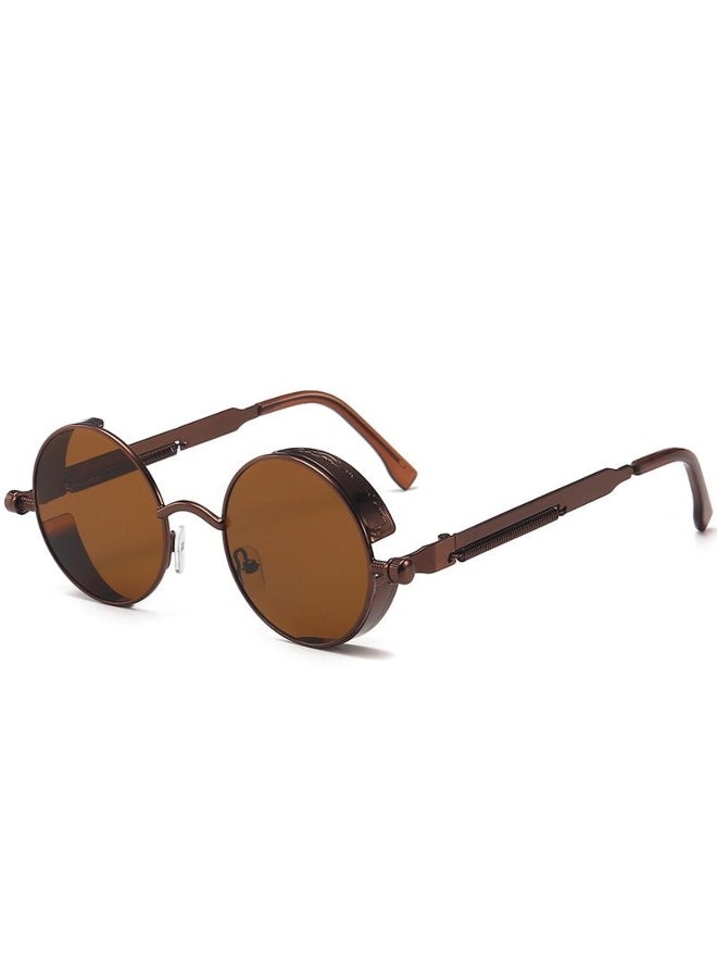 Retro Round Metal Frame Sunglasses for Men and Women