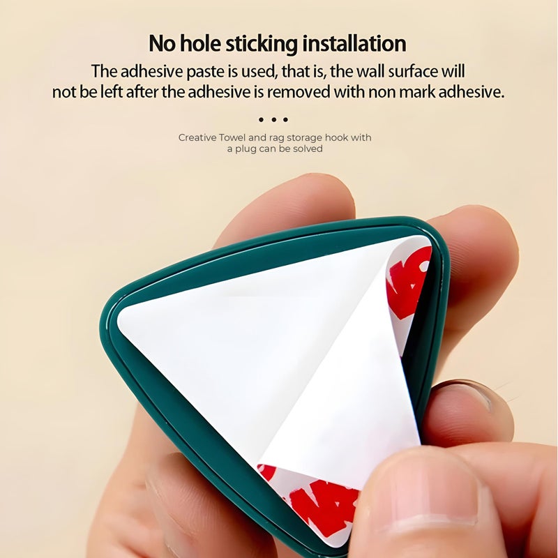 Vexton Heavy Duty 2 KG Multipurpose Strong Self Adhesive Nail-Free PVC Sticker Punch-Free Towel Wall Hooks for Bathroom (Pack of 2) - Image 5