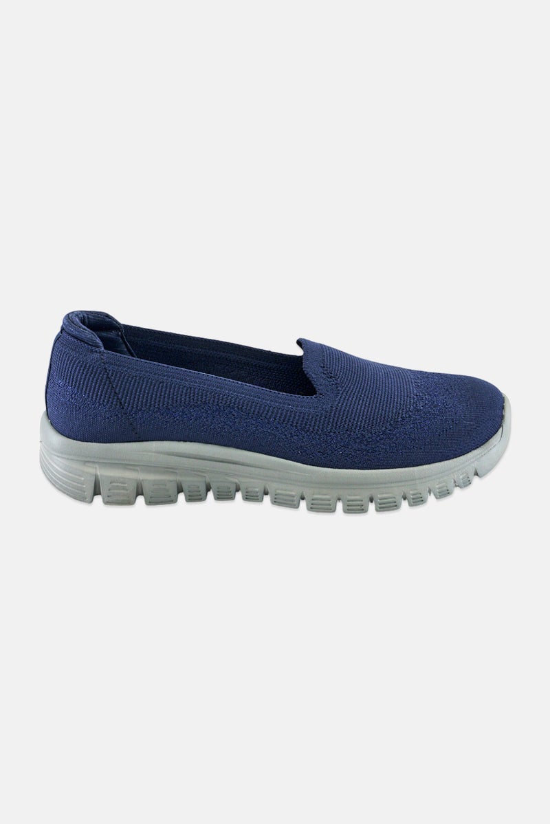 SKECHERS Women Graceful Slip On Walking Shoes, Navy - Image 4