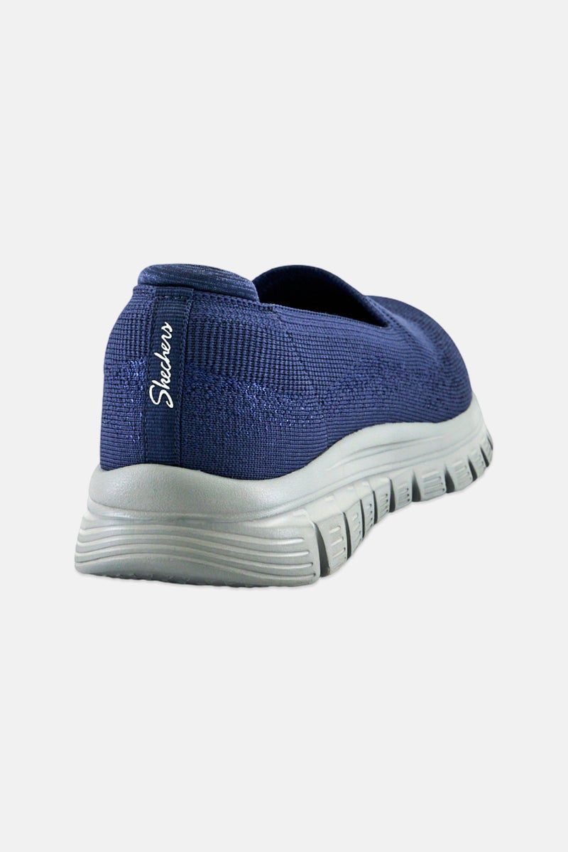 SKECHERS Women Graceful Slip On Walking Shoes, Navy - Image 3