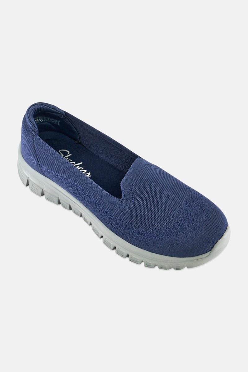 SKECHERS Women Graceful Slip On Walking Shoes, Navy - Image 1