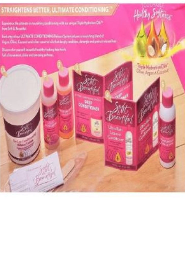 Soft & Beautiful - Soft And Beautiful Hair Straightening Set With Nourishing Oils - Image 1