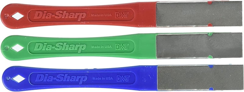 DMT D2K 2.5-Inch Dia-Sharp Diamond Mini-Hone Kit - Set of 3 (Extra-Fine, Fine, Coarse) in Multi-Colour - Image 1