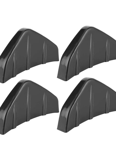 Rear Bumper Diffuser, Black Deflector Shark Fin Protect Cover Anti-Crash Accessories, Universal Diffuser for SUV Car, Spoiler (Black)