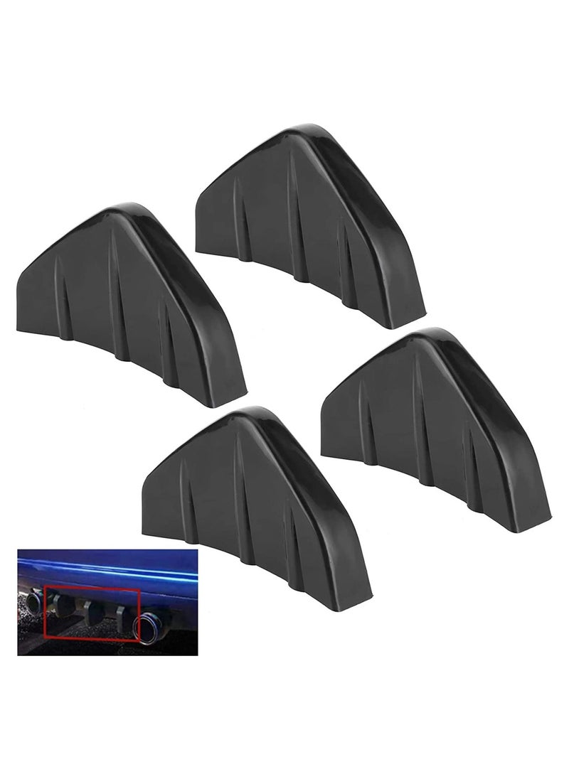 Y&D - Rear Bumper Diffuser, Black Deflector Shark Fin Protect Cover Anti-Crash Accessories, Universal Diffuser for SUV Car, Spoiler (Black) - Image 1