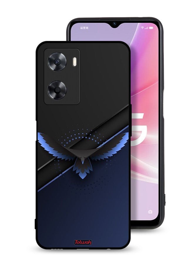 Tolwak Oppo A77 4G Protective Case Cover Eagle Digital Abstract Art - Image 1