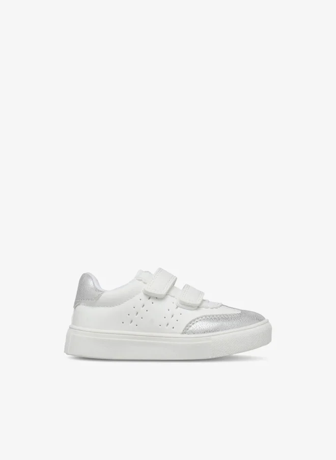 Barefeet Panelled Sneakers with Hook and Loop Closure