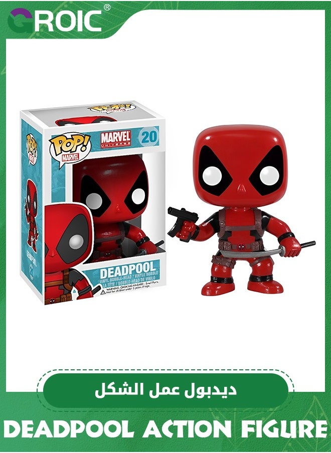 GROIC Movie Themed Action Figure - 3.75'' Deadpool Figure with Gun and Sword, Collectible Action Figures Toy, Model Figure for Collectors and Display, Gift Idea for Kids & Adults  - Image 2