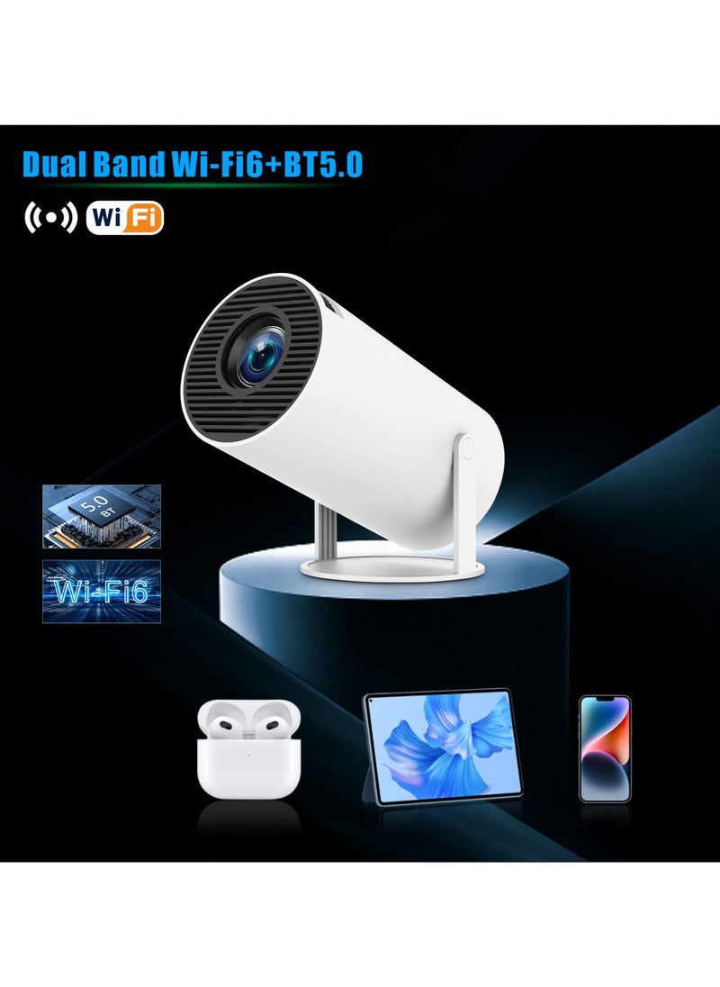 Generic - NEW 2024 HY 300PRO Projector 4K UHD Smart Mini Projector Android 11.0, Dual WiFi, LCD High Brightness for Home Theater & Outdoors with 180° Projection Angle - Image 1