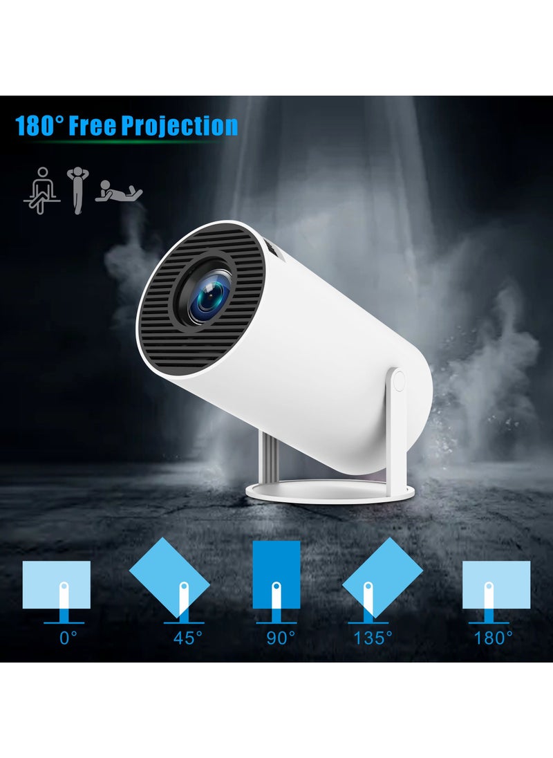 Generic - NEW 2024 HY 300PRO Projector 4K UHD Smart Mini Projector Android 11.0, Dual WiFi, LCD High Brightness for Home Theater & Outdoors with 180° Projection Angle - Image 1