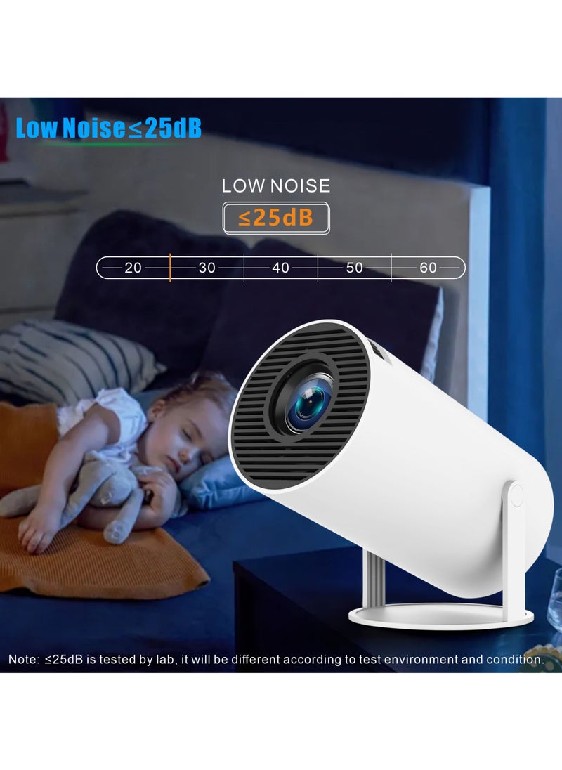 Generic - NEW 2024 HY 300PRO Projector 4K UHD Smart Mini Projector Android 11.0, Dual WiFi, LCD High Brightness for Home Theater & Outdoors with 180° Projection Angle - Image 1