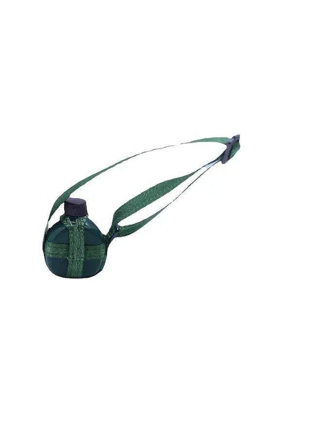 Miniature Military Canteen 1pc Vintage Water Bottle With Green Rope For Dollhouse Diorama - Image 3