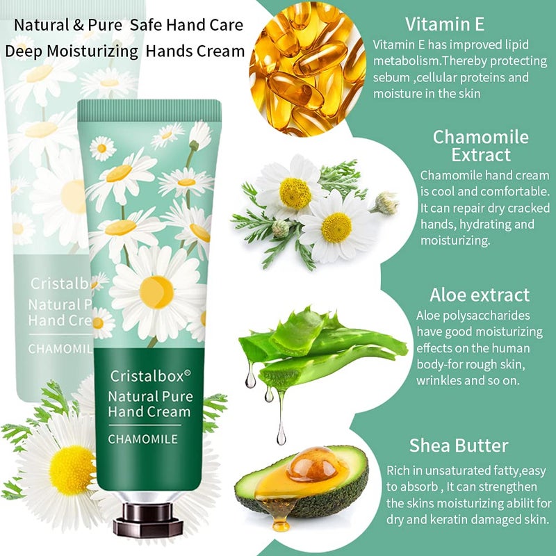Cristalbox 28 Pack Hand Cream Gifts for Women,Stocking Stuffers for Women,Teen Girls,Christmas Gifts for Teacher,Appreciation Gifts Bulk Gifts,Natural Plant Travel Size Lotion Hand Cream for Dry Cracked Hands - Image 2