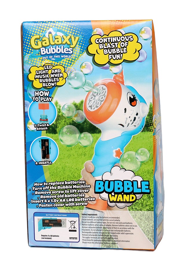 Galaxy Bubbles Crocodile Bubble Wand With Light And Music  - Image 4