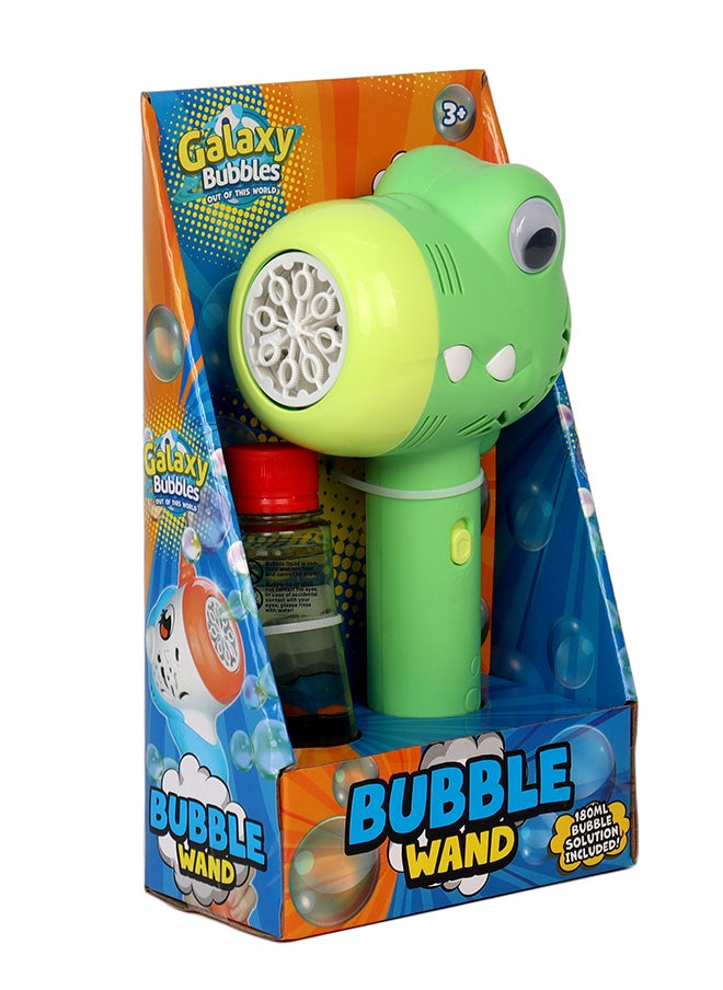 Galaxy Bubbles Crocodile Bubble Wand With Light And Music  - Image 2