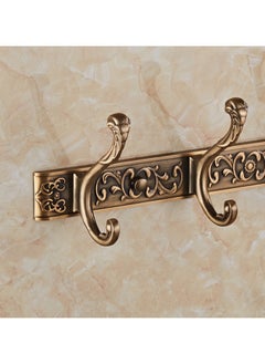 Loquat Aluminum Alloy Wall Coat Hat Hooks, 4 Hooks 