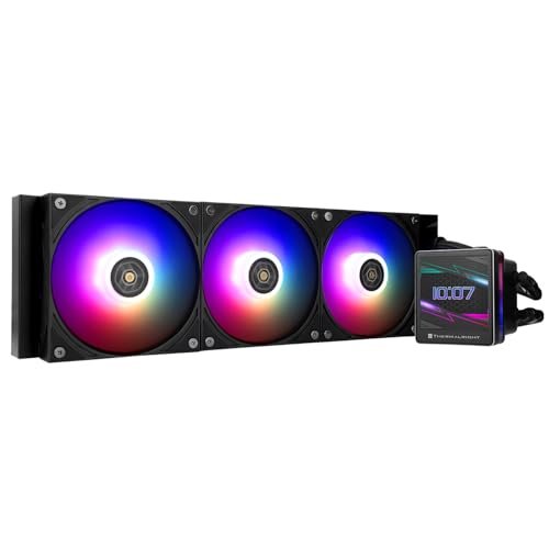 Thermalright Grand Vision 360 ARGB Black CPU AIO CoolerPC 360 Specification Water Cooler SystemIPS LCD Screen with 480x480 Resolutionfor AM4AM5Intel LGA17001851High Performance Pump - Image 1