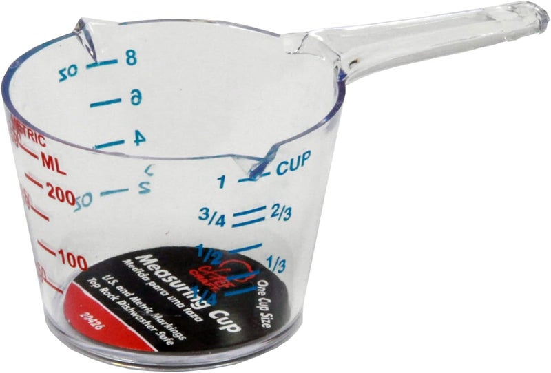 Chef Craft Select Plastic Measuring Cup, 1 Cup, Clear - Image 2