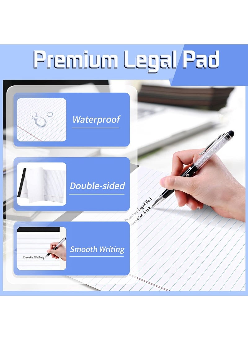 Generic - 4 Pack Note Pads Legal Pads, Writing Pads 8.5 x 11 Inches, Memo Pads Lined Writing Note Pads Letter Size Legal Pad College Ruled Pads Legal Rule for School Office Supplies（50 Sheet per Pads） - Image 1