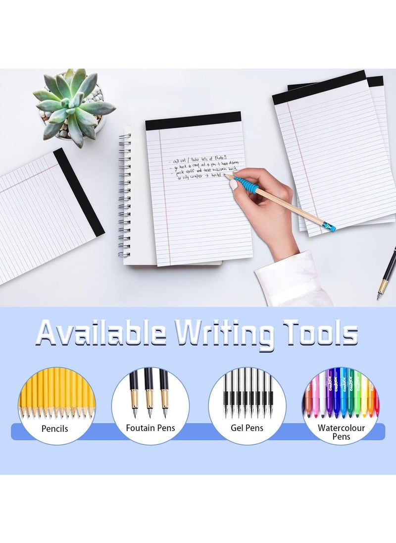 Generic - 4 Pack Note Pads Legal Pads, Writing Pads 8.5 x 11 Inches, Memo Pads Lined Writing Note Pads Letter Size Legal Pad College Ruled Pads Legal Rule for School Office Supplies（50 Sheet per Pads） - Image 1