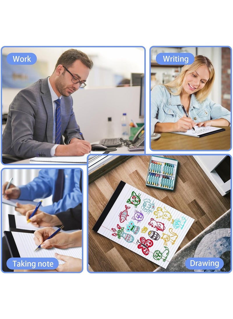 Generic - 4 Pack Note Pads Legal Pads, Writing Pads 8.5 x 11 Inches, Memo Pads Lined Writing Note Pads Letter Size Legal Pad College Ruled Pads Legal Rule for School Office Supplies（50 Sheet per Pads） - Image 1