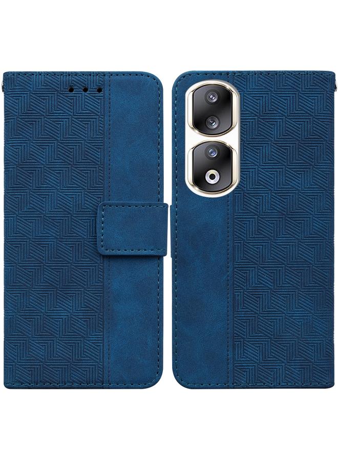 S-TOP Case For Honor 90 Pro Geometric Embossed Leather Phone Case - Image 1
