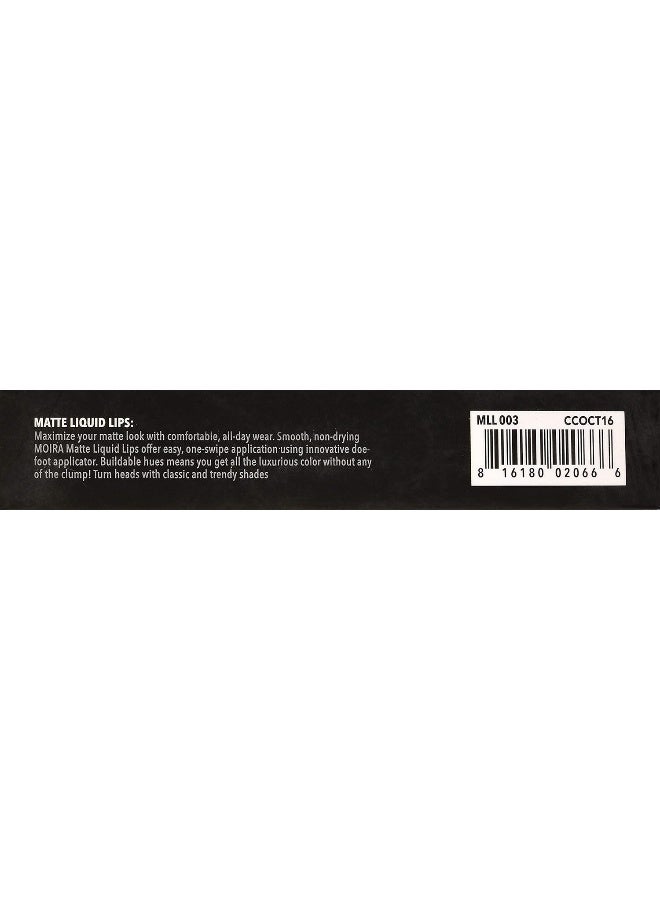 moira Matte Liquid Lips ( 003, Bella ) - Image 5